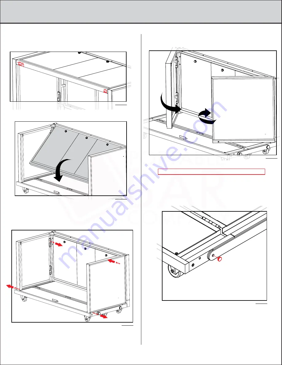 Portable Bar Company FOLD+ROLL BACK BAR Setup Manual Download Page 8