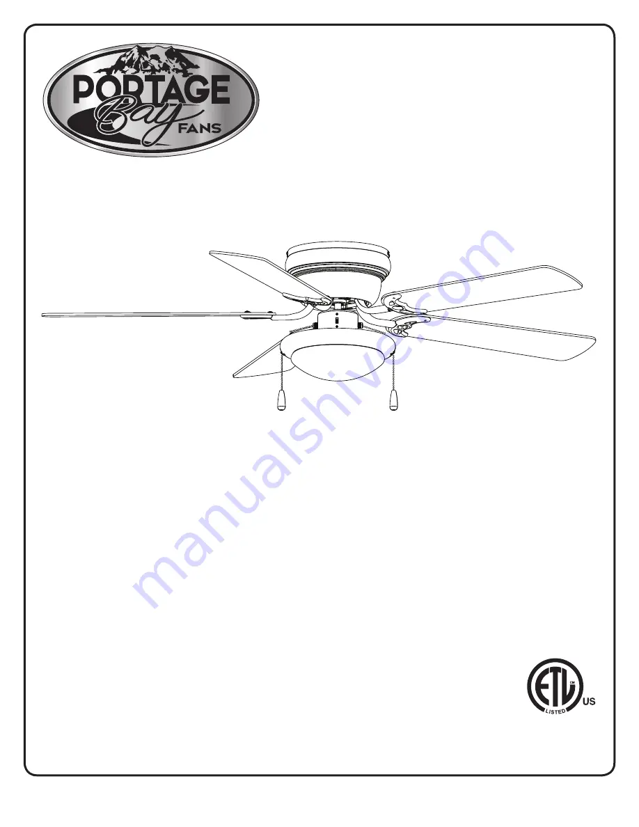 PORTAGE BAY FANS 50251 Скачать руководство пользователя страница 1