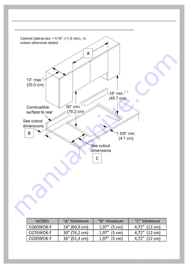 Porter & Charles CG60WOK-F Operating And Installation Instructions Download Page 19