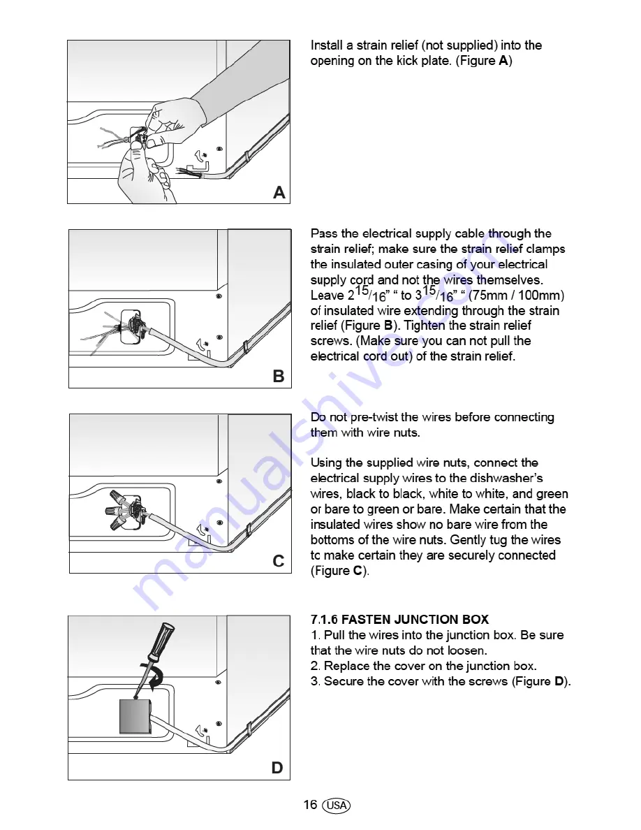 Porter & Charles DWTPC6FI Installation Manual Download Page 19