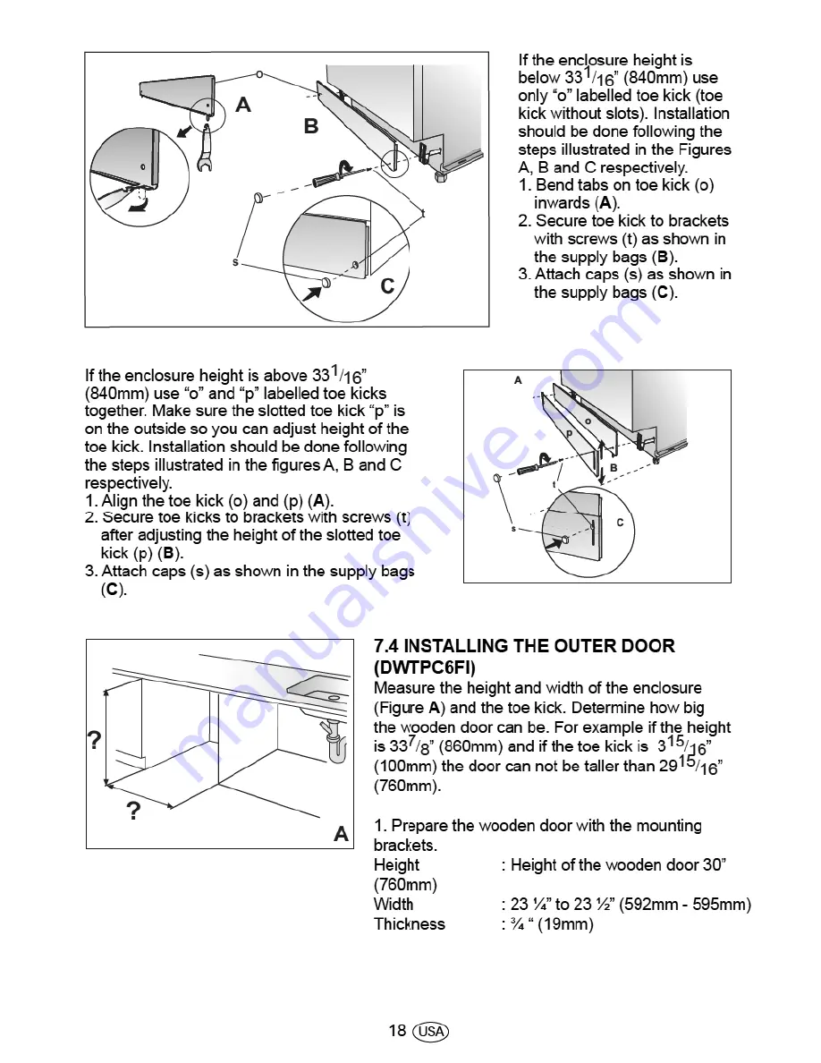 Porter & Charles DWTPC6FI Installation Manual Download Page 21