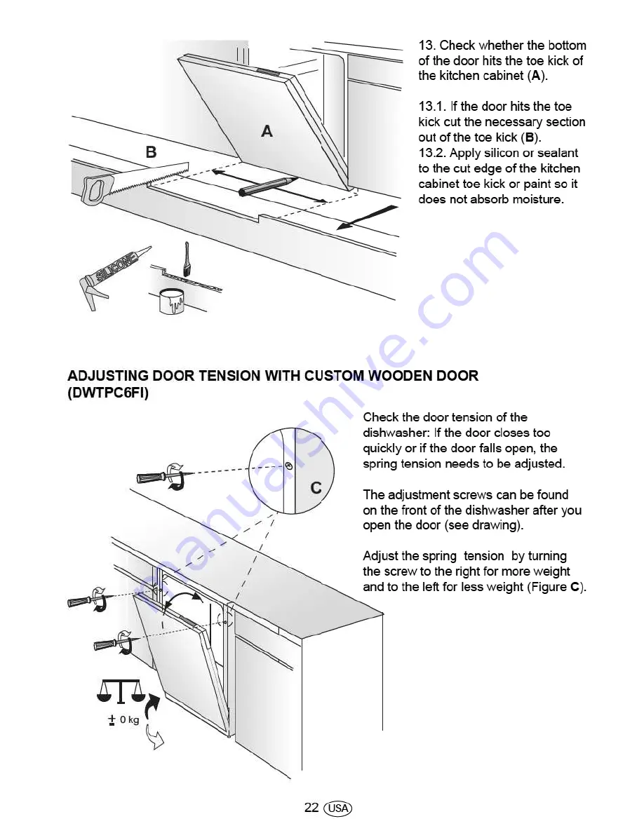 Porter & Charles DWTPC6FI Installation Manual Download Page 25