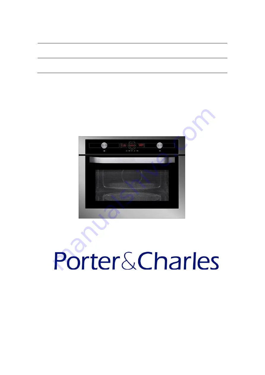 Porter & Charles MWPS60TM User Manual Download Page 1