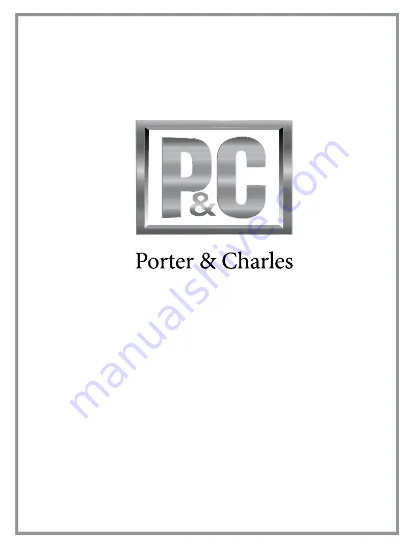 Porter & Charles SOPS76PS Скачать руководство пользователя страница 1