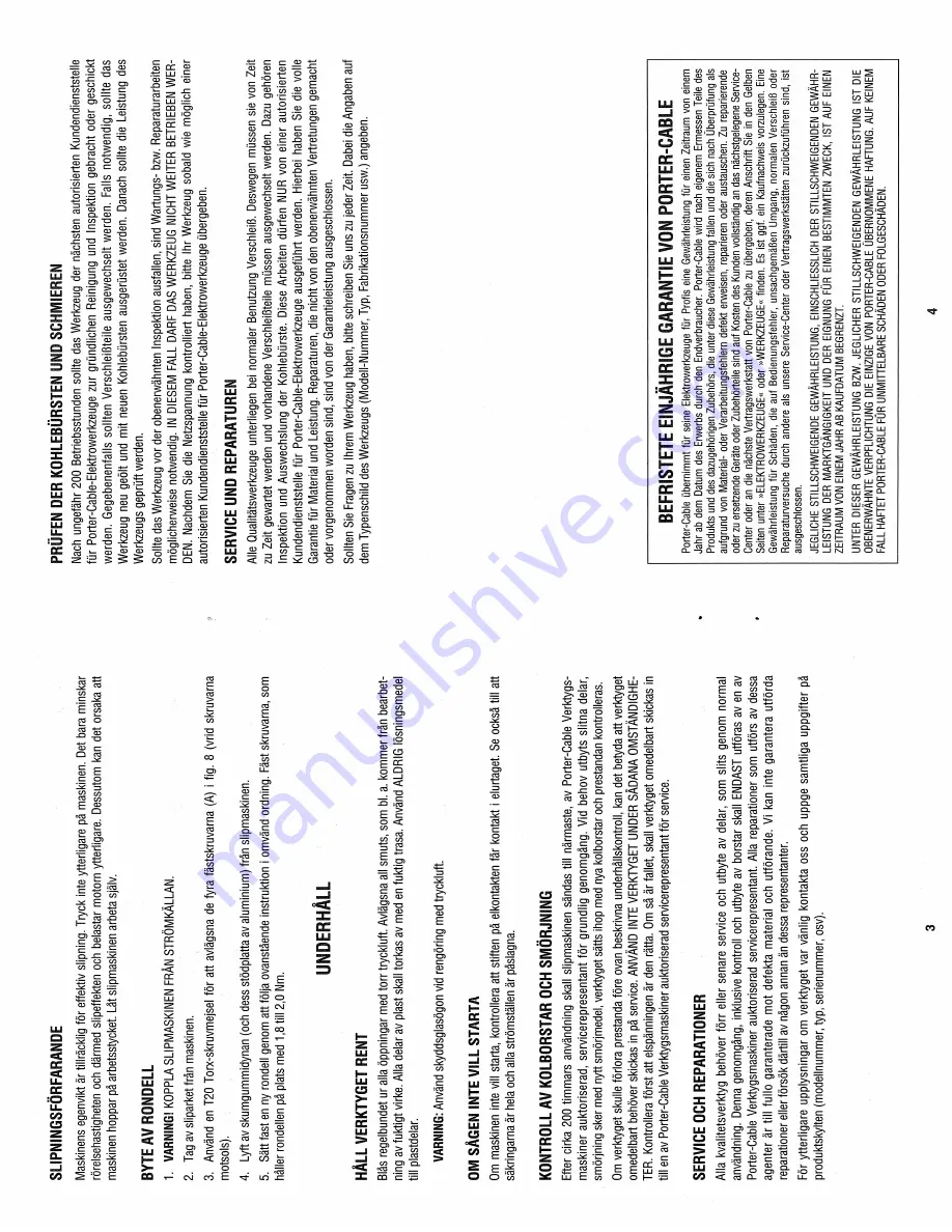 Porter-Cable 23-340-56 Instruction Manual Download Page 10