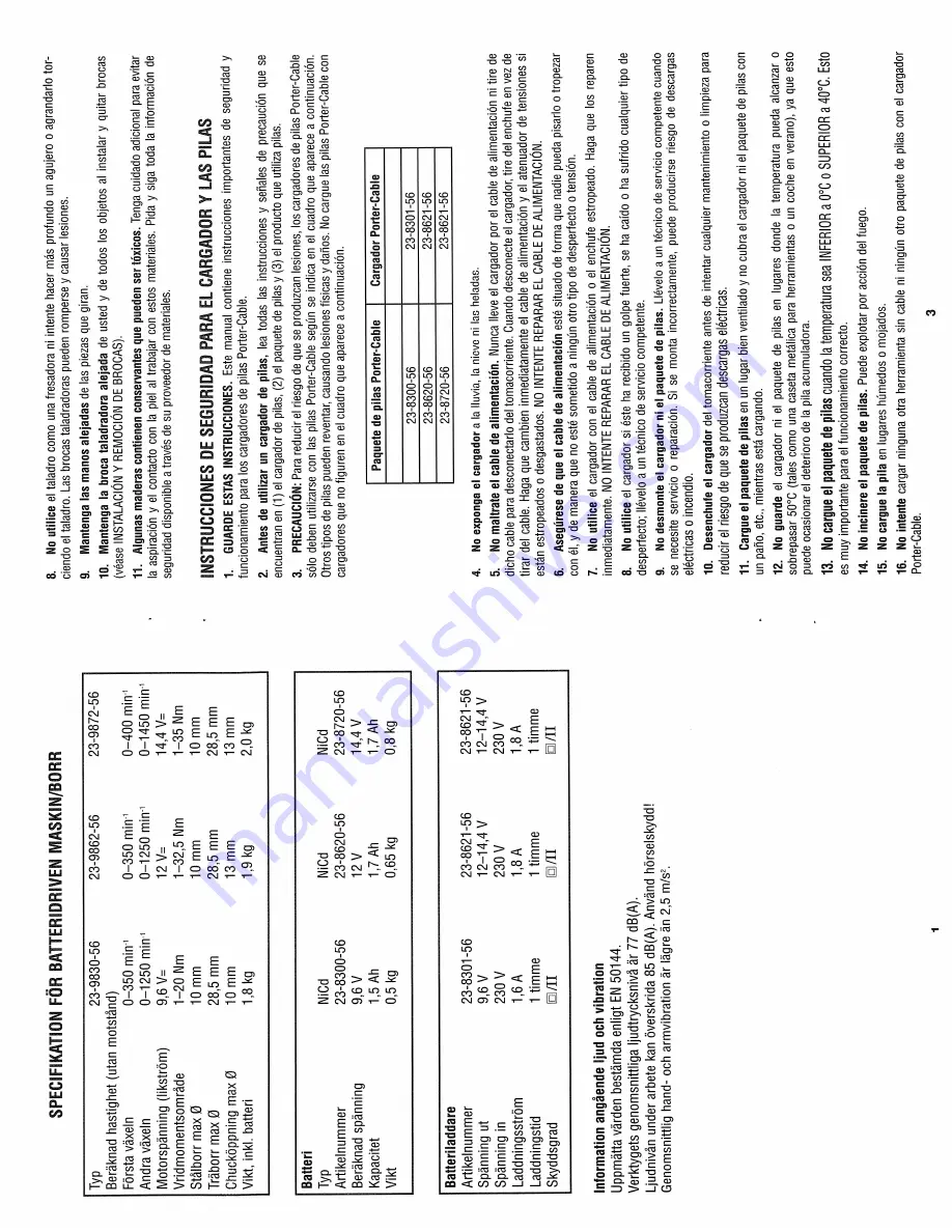 Porter-Cable 23-830-56 Instruction Manual Download Page 20