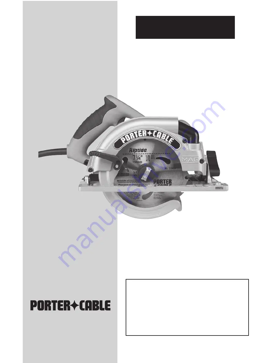 Porter-Cable 324MAG Instruction Manual Download Page 37