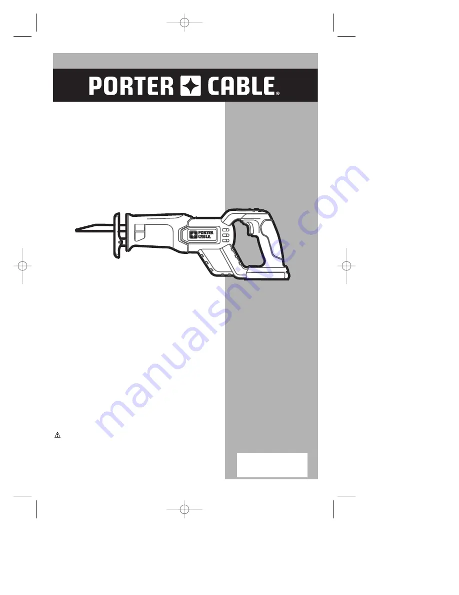 Porter-Cable 90550124 Скачать руководство пользователя страница 1