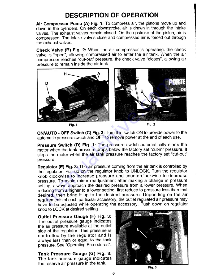 Porter-Cable CF2020 Instruction Manual Download Page 6