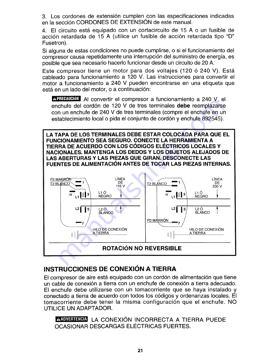 Porter-Cable CF2020 Instruction Manual Download Page 21