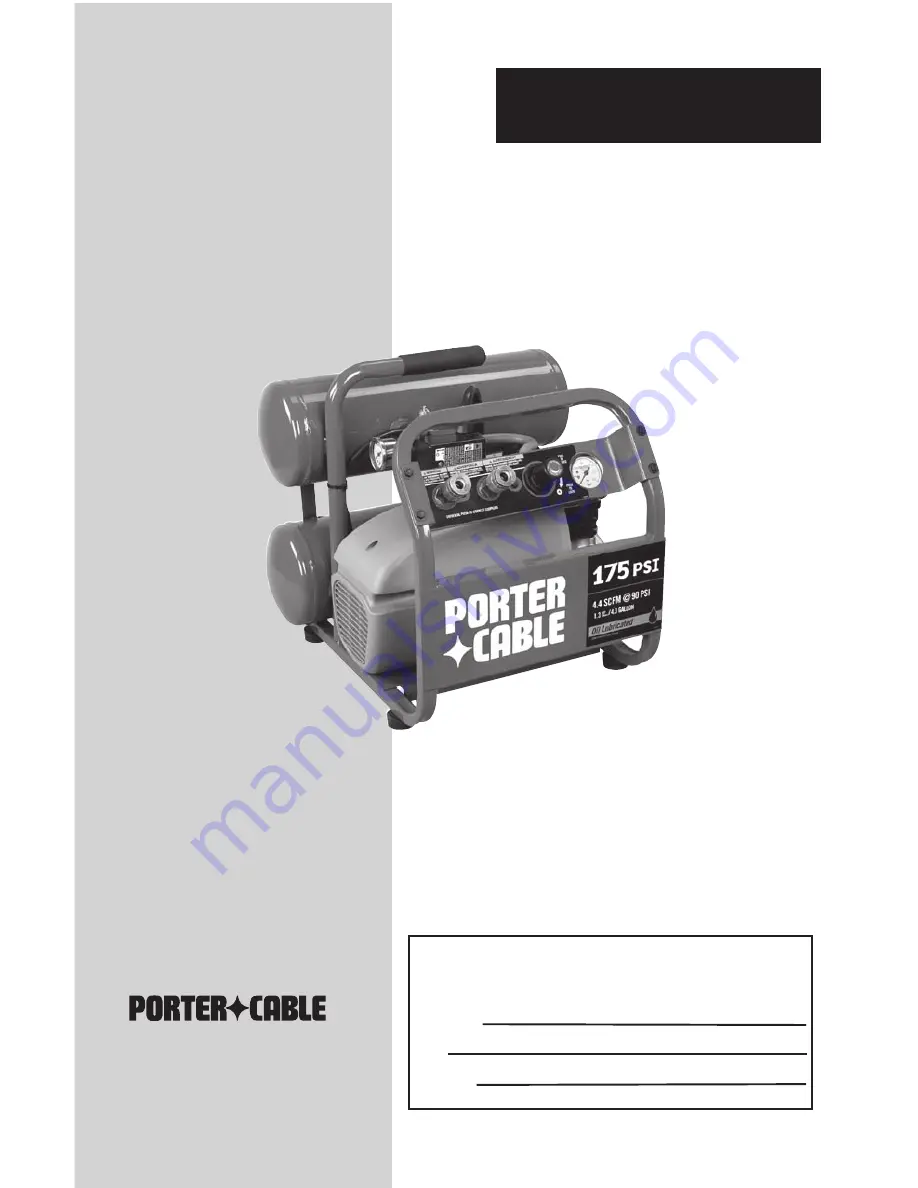 Porter-Cable CLFRP350 Instruction Manual Download Page 1