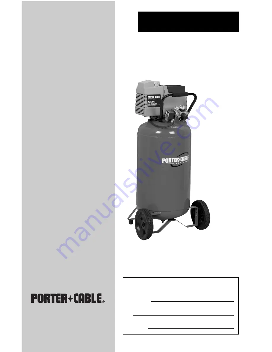 Porter-Cable CPF6025VP Instruction Manual Download Page 37