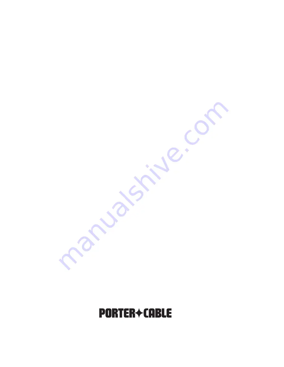 Porter-Cable D26221-025-1 Instruction Manual Download Page 18