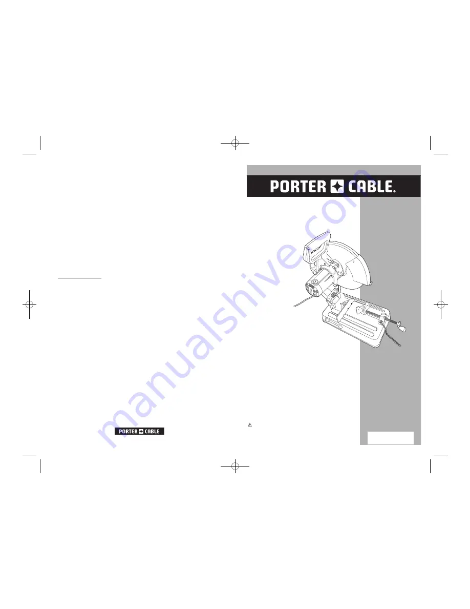 Porter-Cable PC14CTSD Instruction Manual Download Page 12