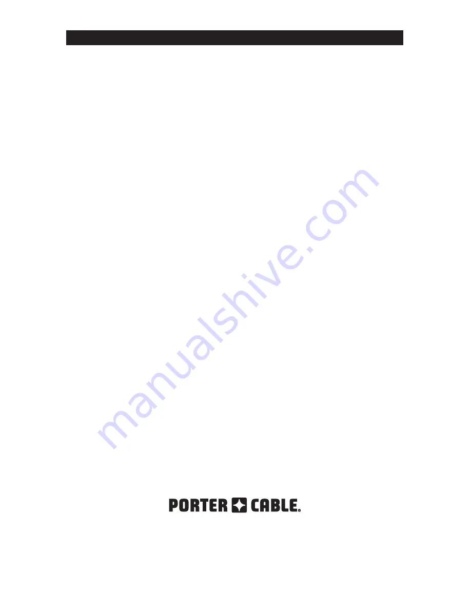 Porter-Cable PCB330BS Instruction Manual Download Page 28