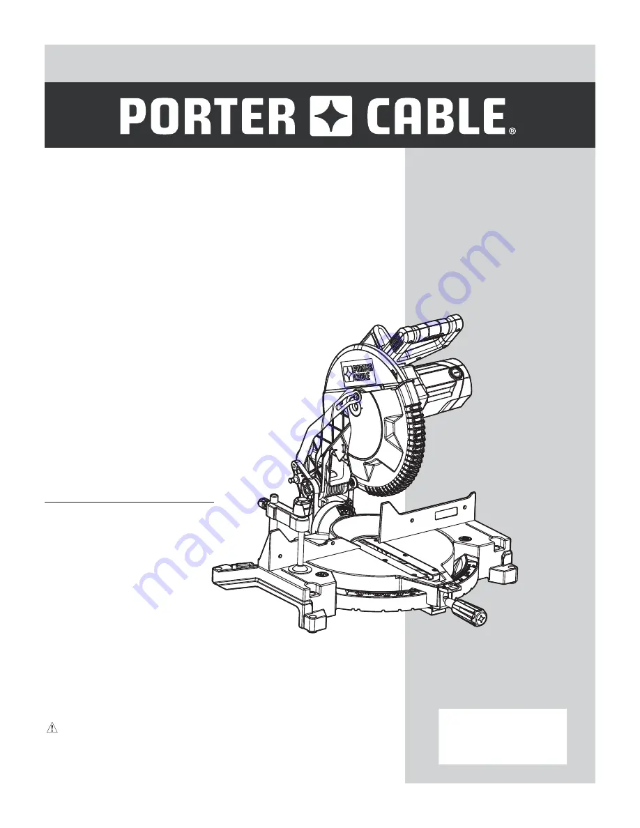 Porter-Cable PXMS12ISB Скачать руководство пользователя страница 1