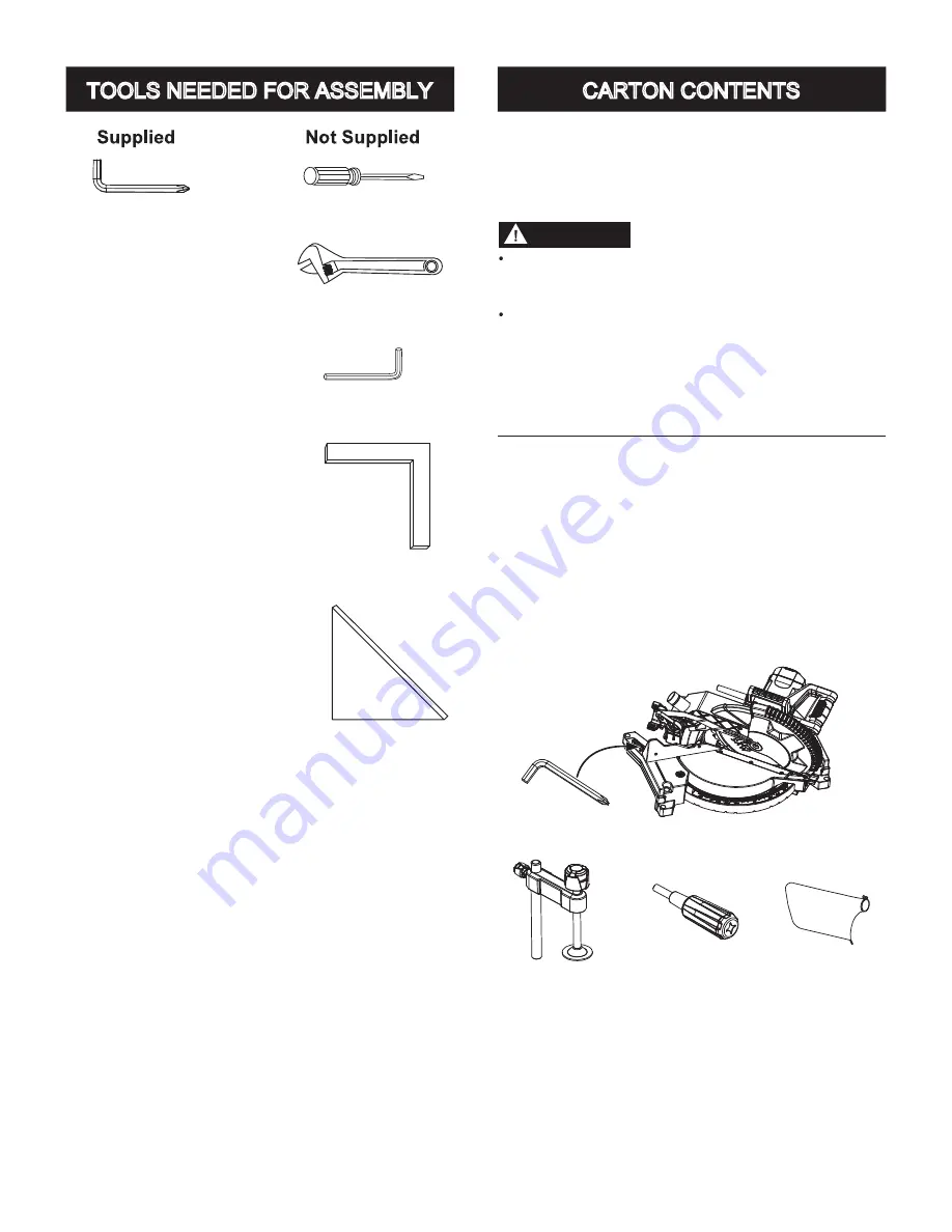 Porter-Cable PXMS12ISB Instruction Manual Download Page 10