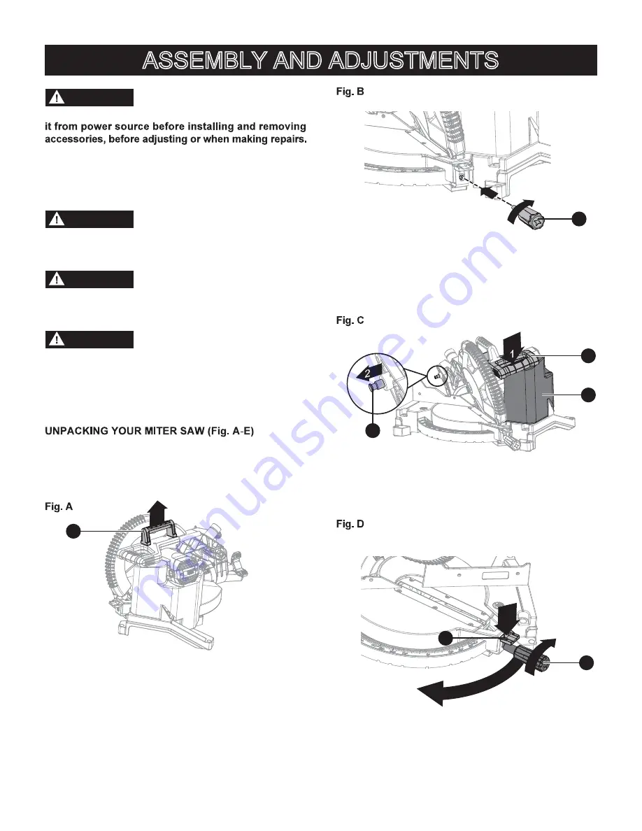 Porter-Cable PXMS12ISB Instruction Manual Download Page 14