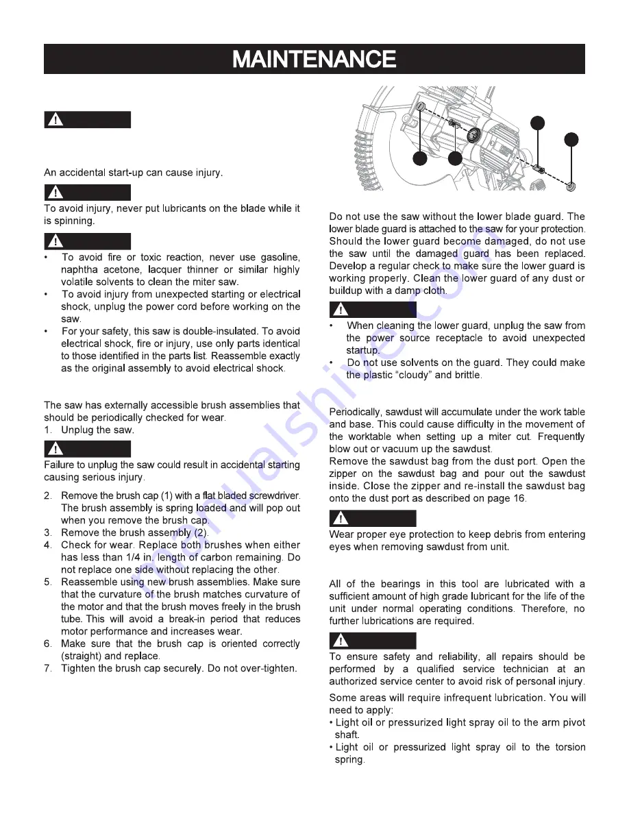 Porter-Cable PXMS12ISB Instruction Manual Download Page 27