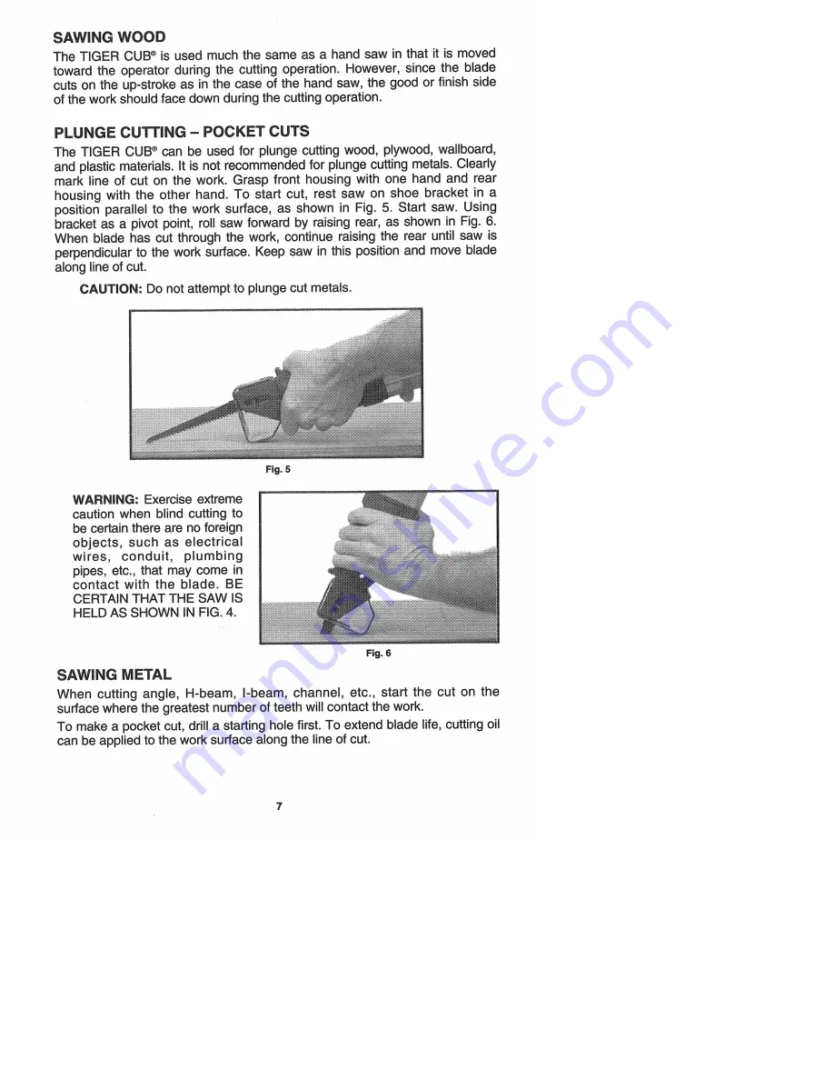 Porter-Cable TIGER CUB 647 T3 Скачать руководство пользователя страница 7