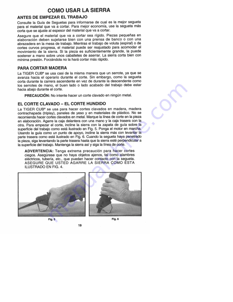 Porter-Cable TIGER CUB 647 T3 Скачать руководство пользователя страница 19