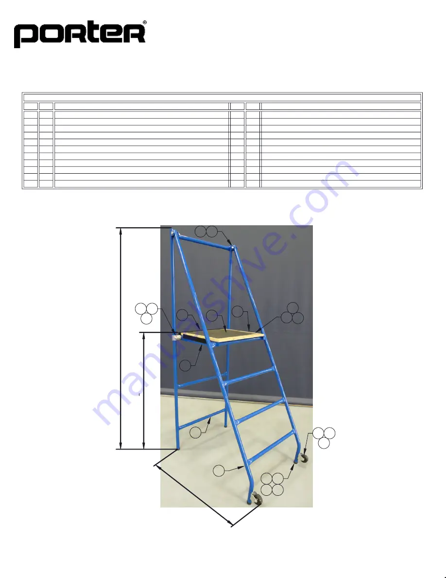 Porter 00540-100 Assembly Instructions Download Page 1