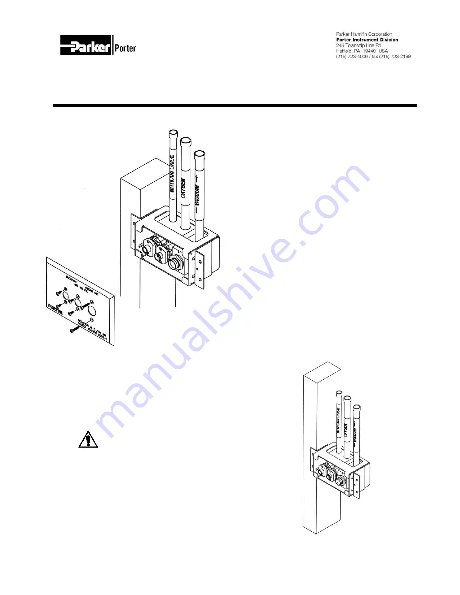 Porter 6255-1 Installation And Operating Instruction Manual Download Page 1