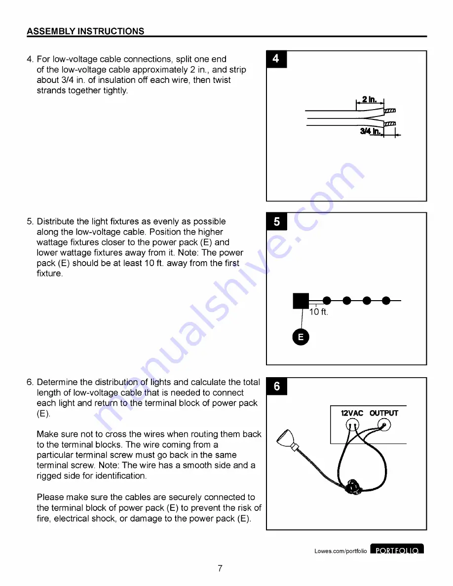 Portfolio ACCENT 00846 Assembly Instructions Manual Download Page 7