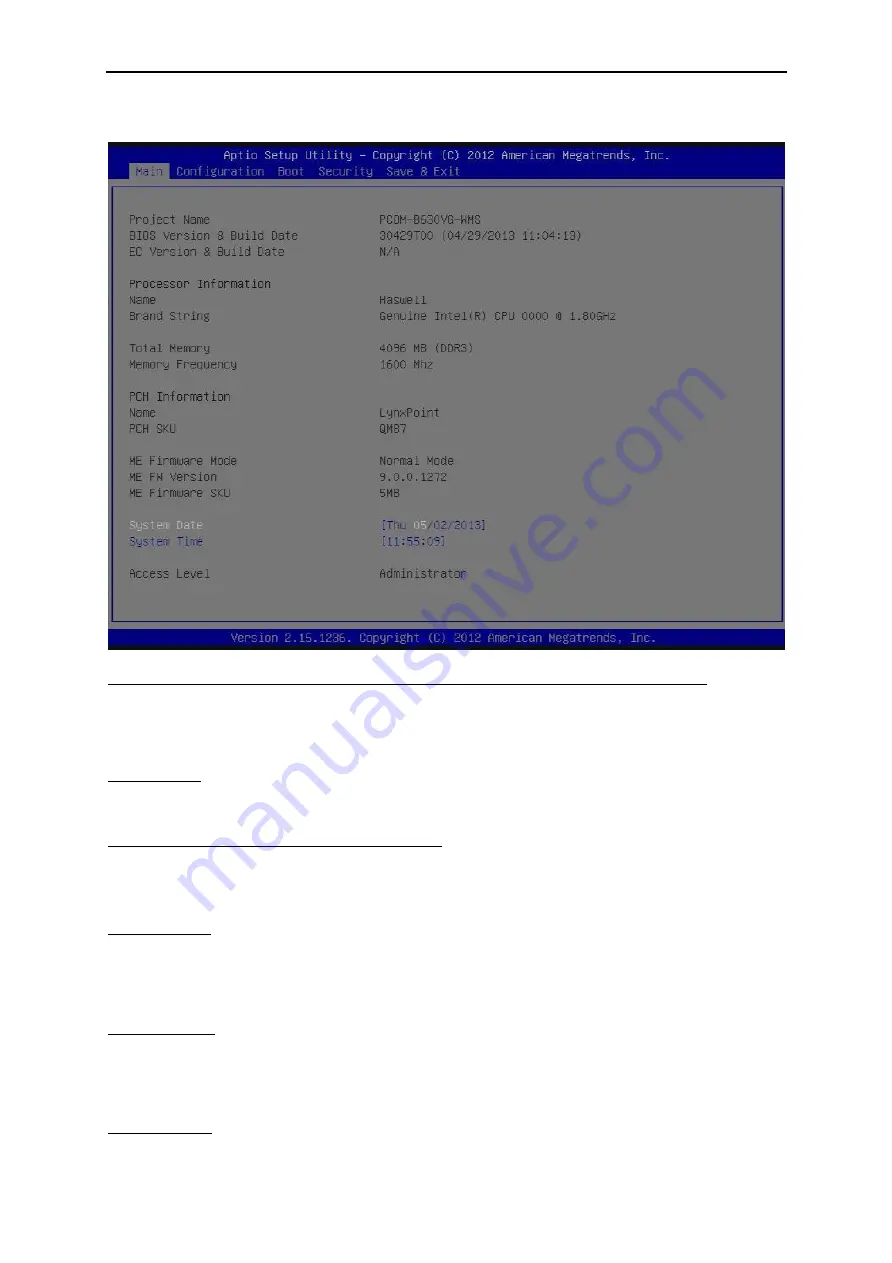 Portwell PCOM-B630VG User Manual Download Page 22