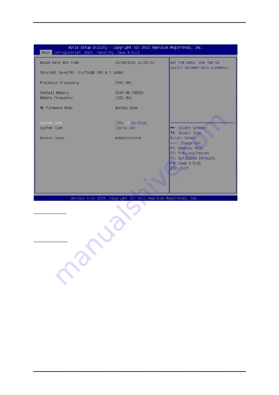 Portwell WADE-8021 User Manual Download Page 31