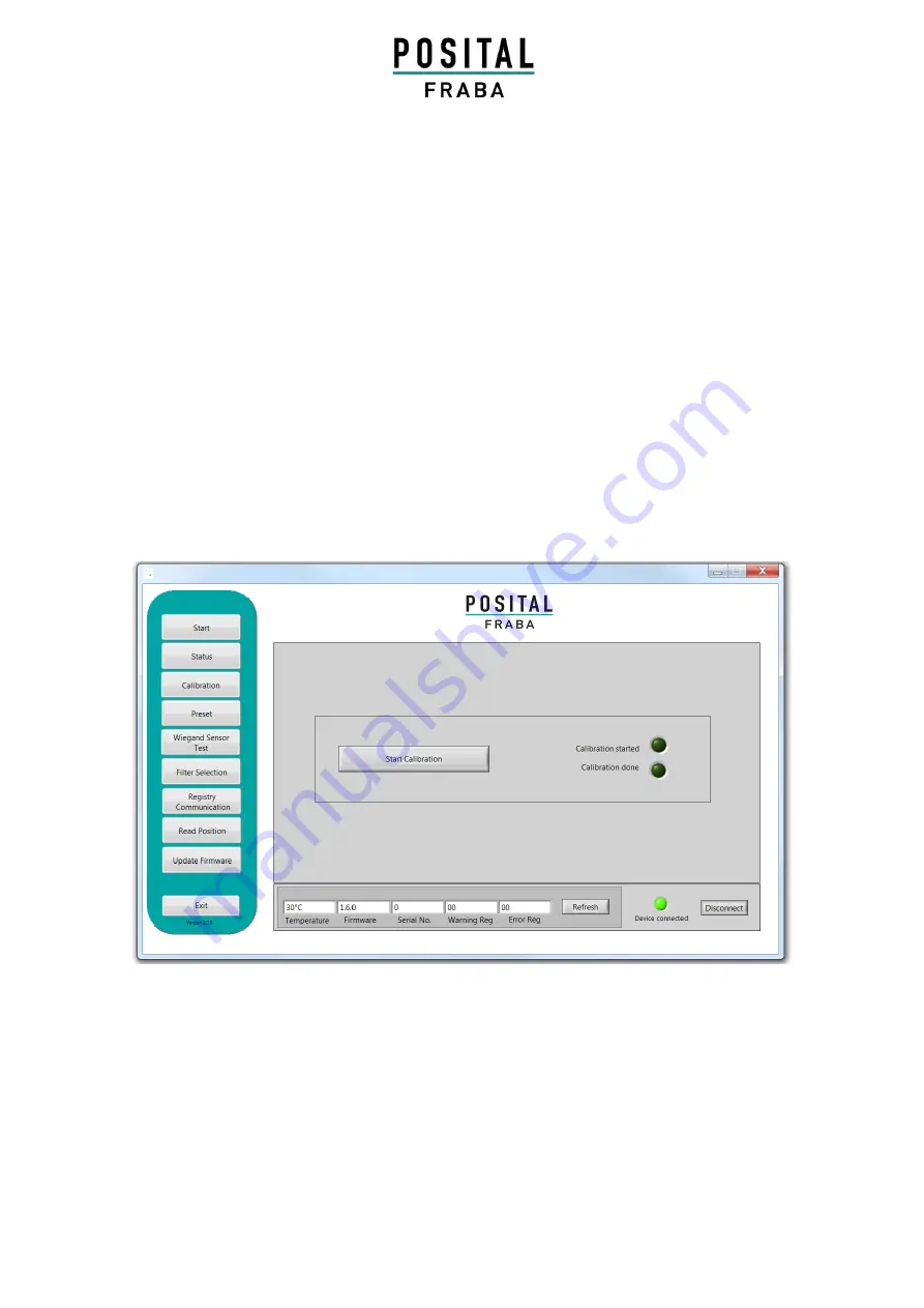 Posital Fraba KIT CONTROL BOX WITH GUI Скачать руководство пользователя страница 9