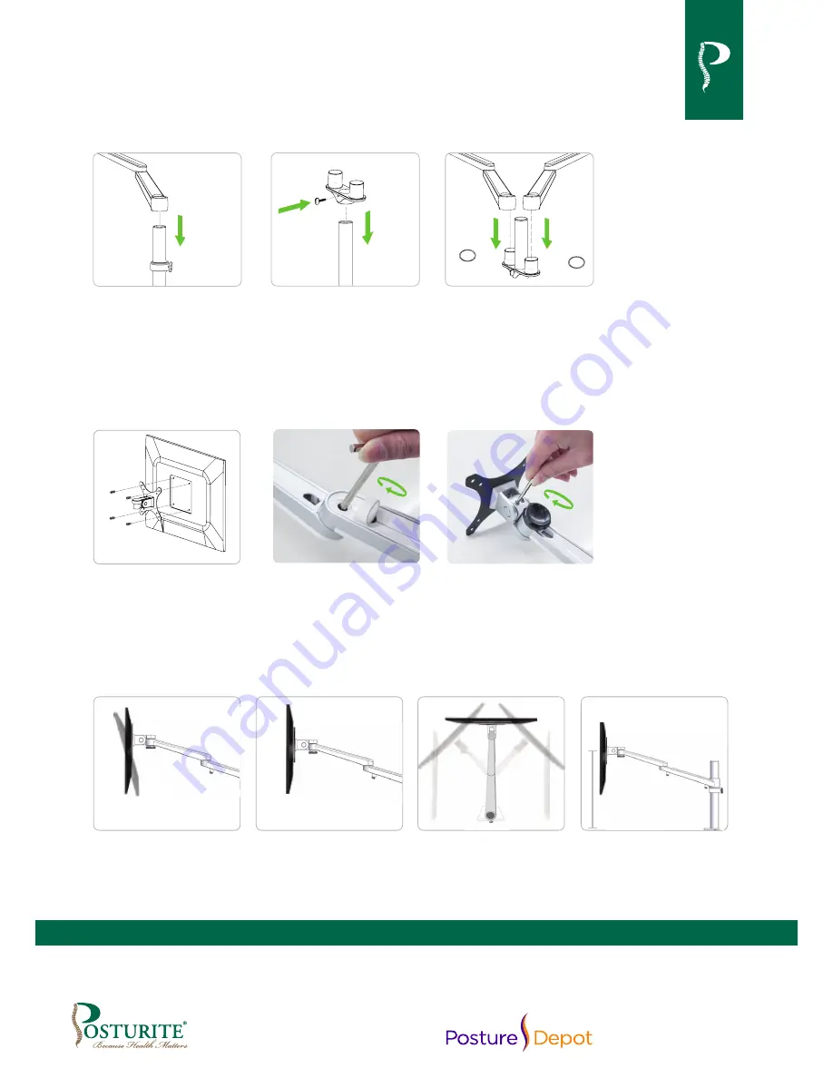 Posturite DESKRITE 100 Installation Instructions Manual Download Page 2