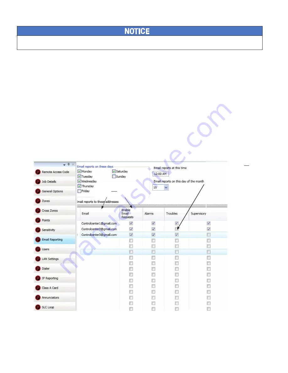 Potter PFC-6030 Installation, Operation, & Programming Manual Download Page 72