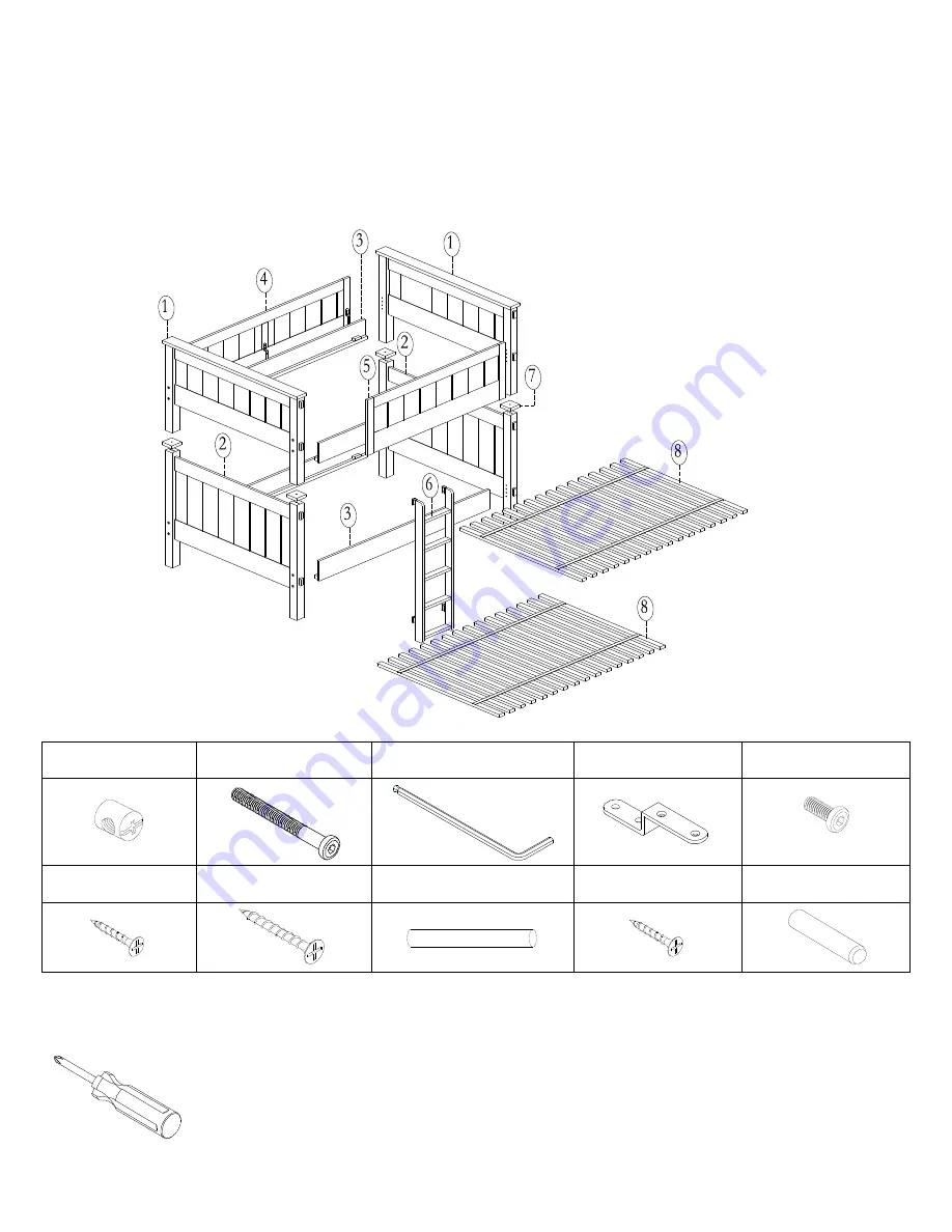 Pottery Barn Teen EMERSON BUNK BED FULL OVER FULL User Manual Download Page 2