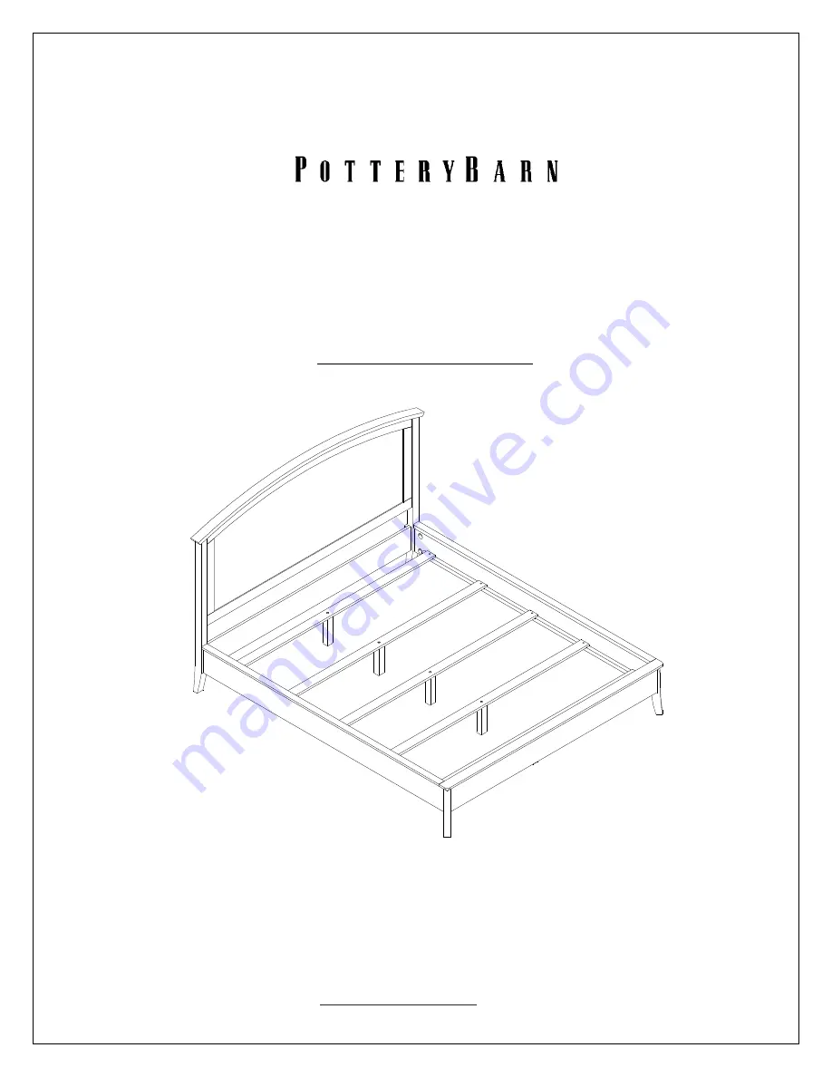 PotteryBarn CHLOE BED Assembly Instructions Download Page 1