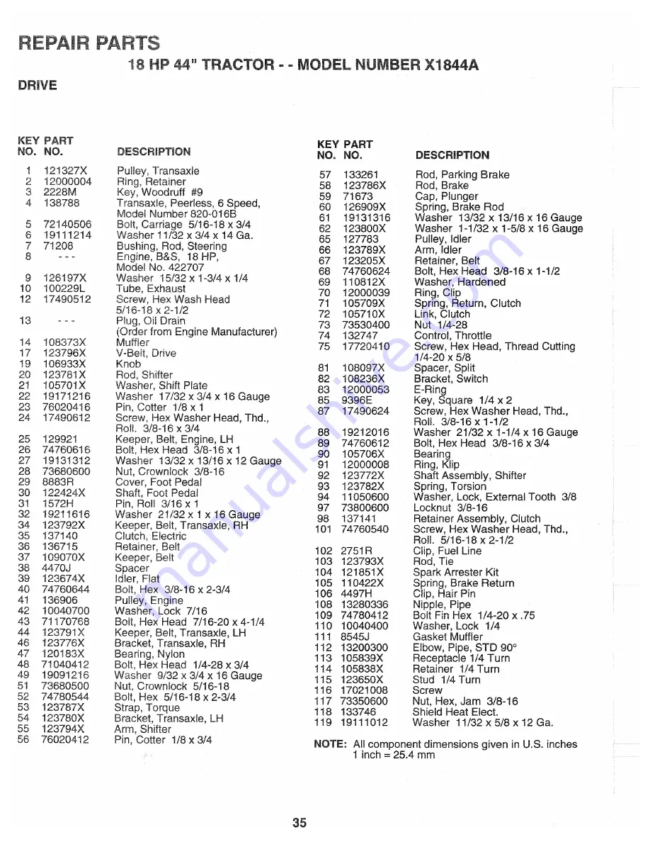 Poulan Pro 139700 Owner'S Manual Download Page 35