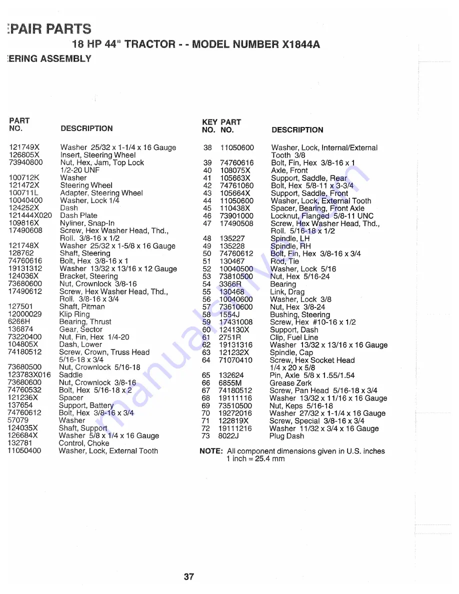 Poulan Pro 139700 Owner'S Manual Download Page 37