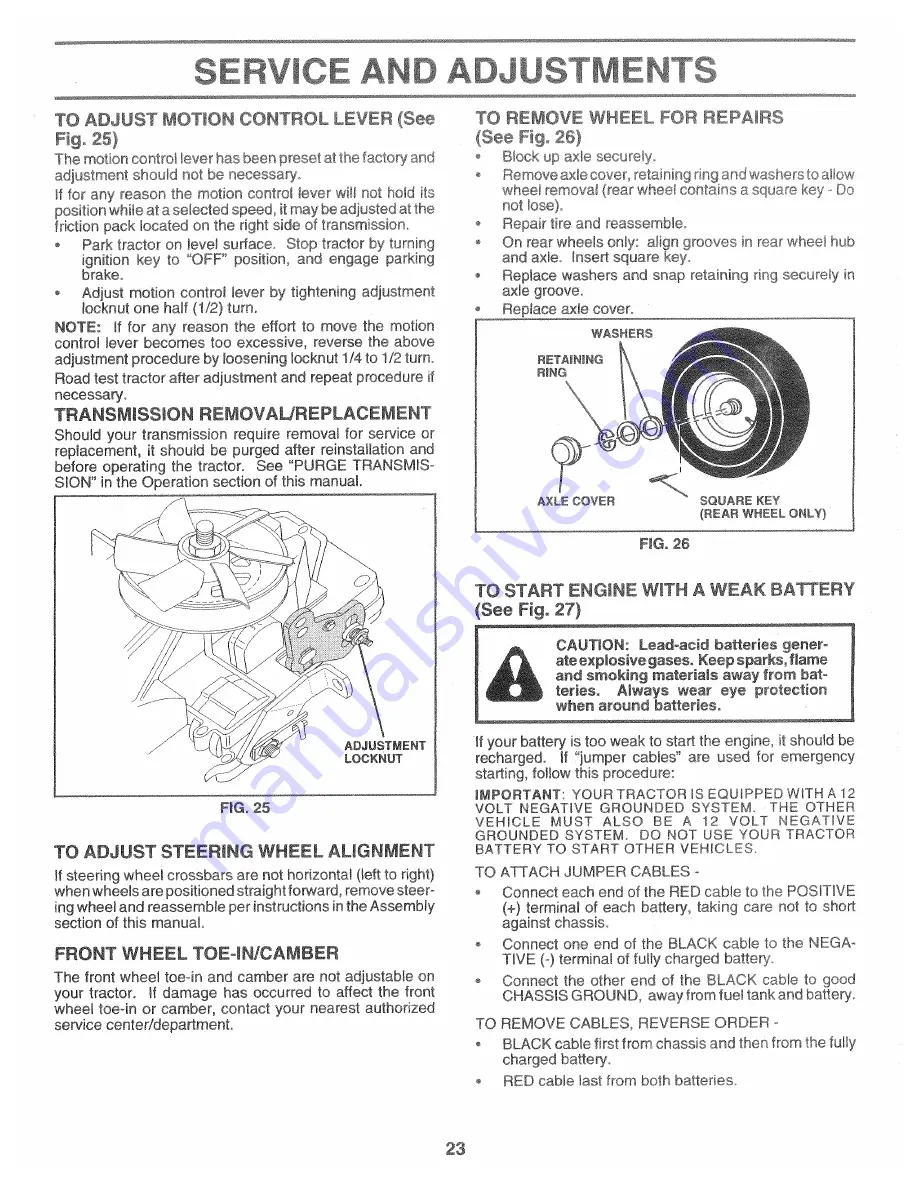 Poulan Pro 157469 Owner'S Manual Download Page 23