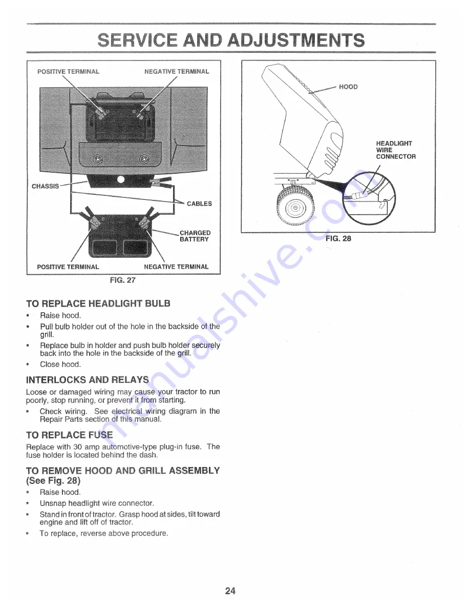 Poulan Pro 157469 Owner'S Manual Download Page 24