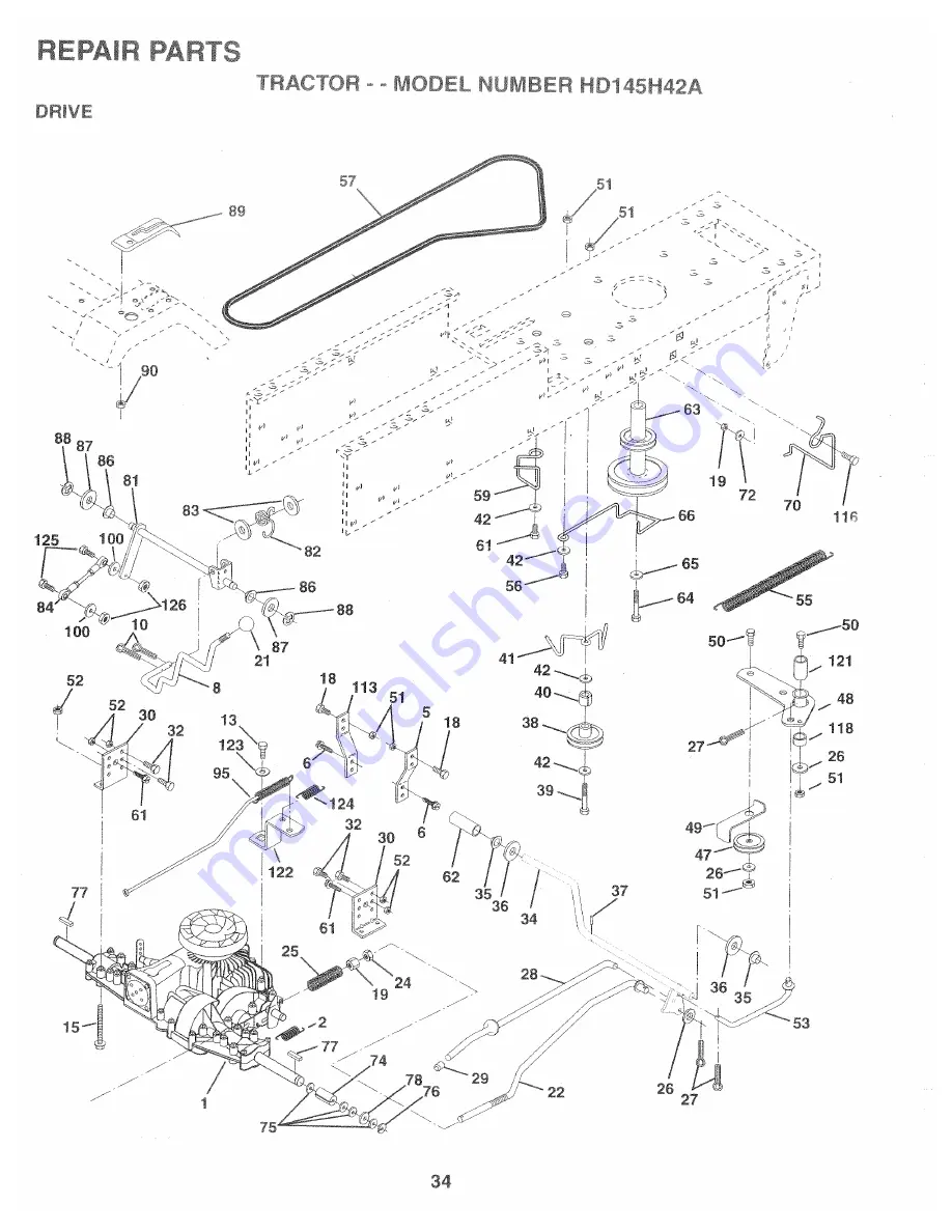 Poulan Pro 157469 Owner'S Manual Download Page 34