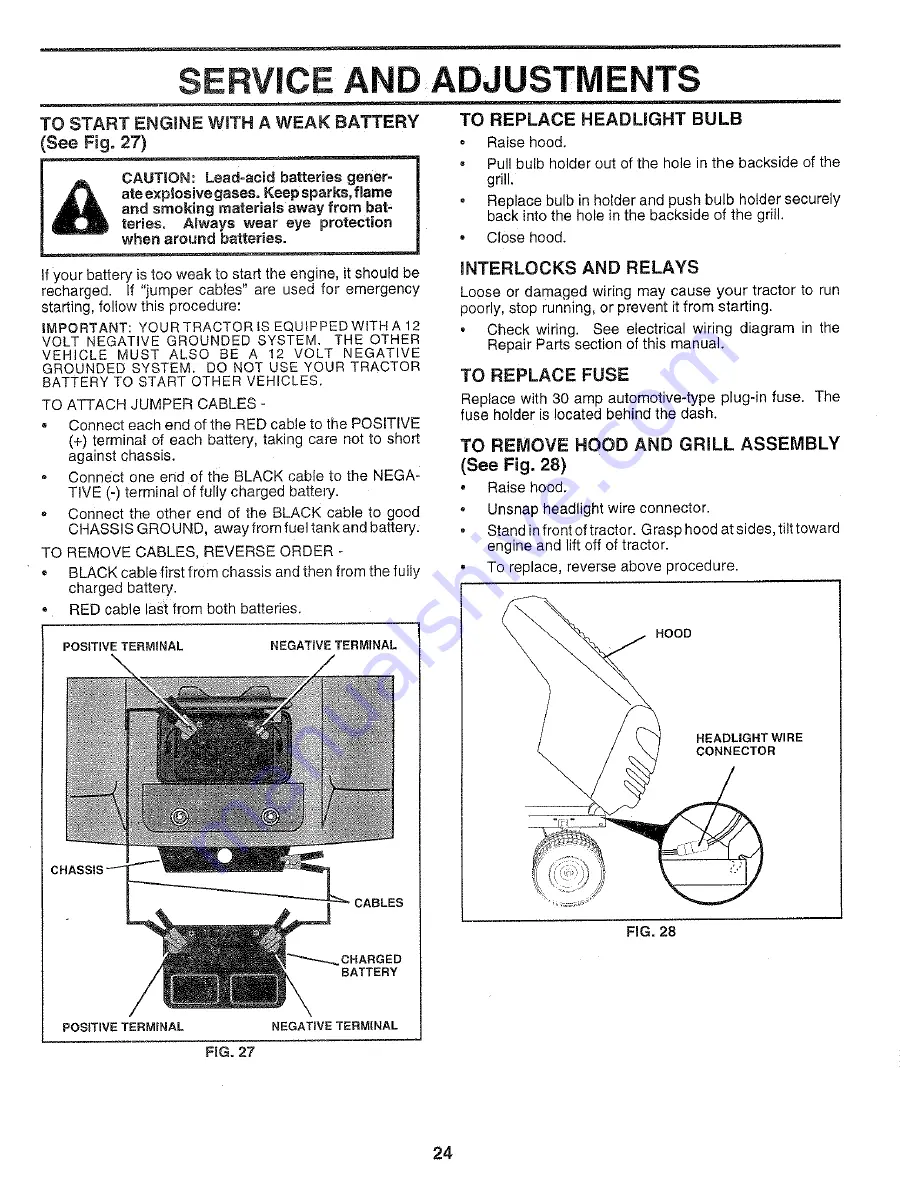 Poulan Pro 159699 Owner'S Manual Download Page 24