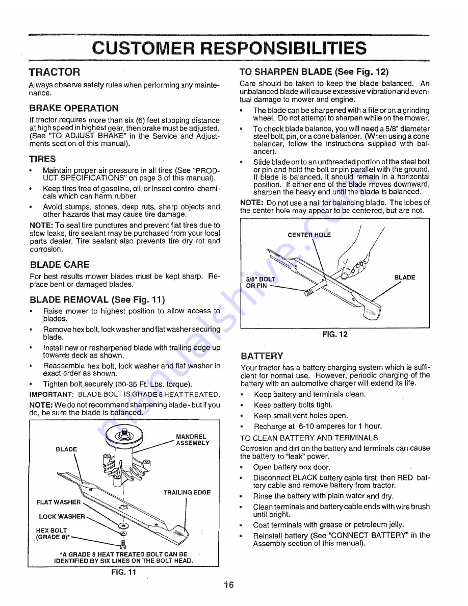 Poulan Pro 163022 Owner'S Manual Download Page 16