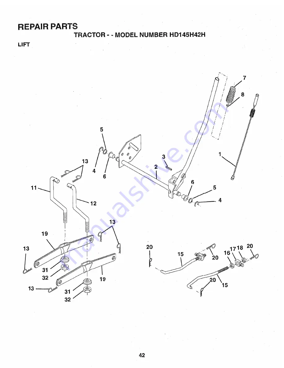 Poulan Pro 163022 Owner'S Manual Download Page 42