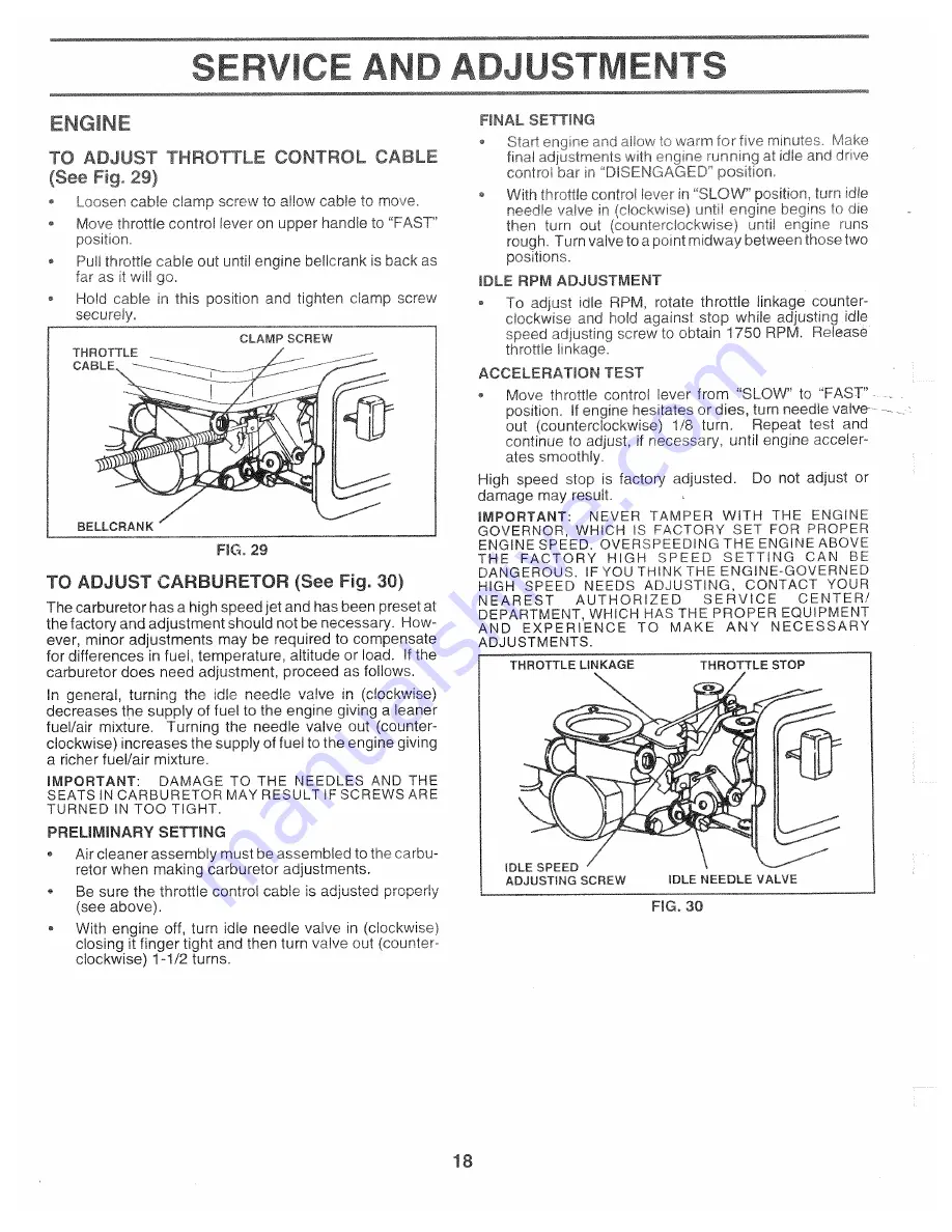 Poulan Pro 163782 Owner'S Manual Download Page 18