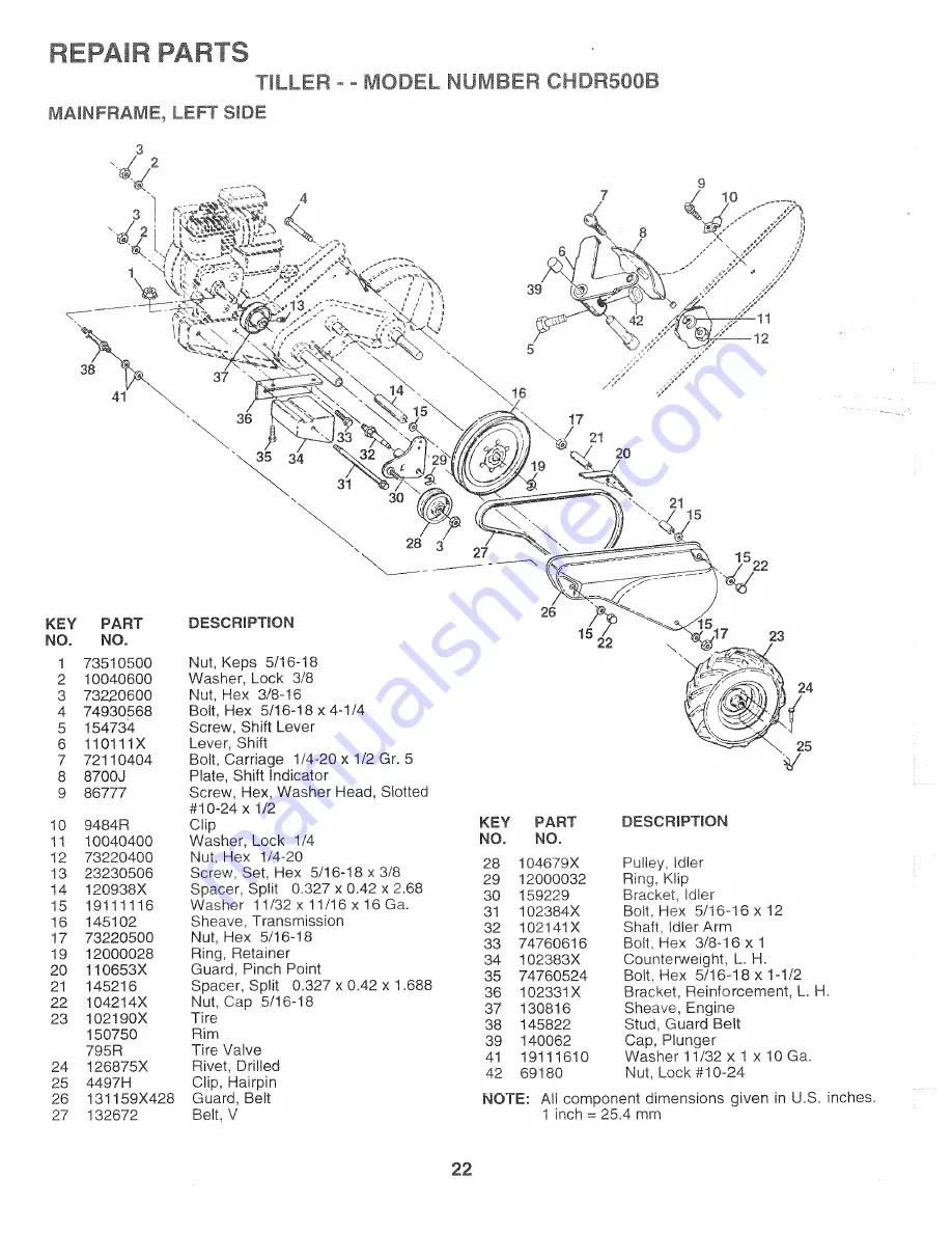 Poulan Pro 163782 Owner'S Manual Download Page 22