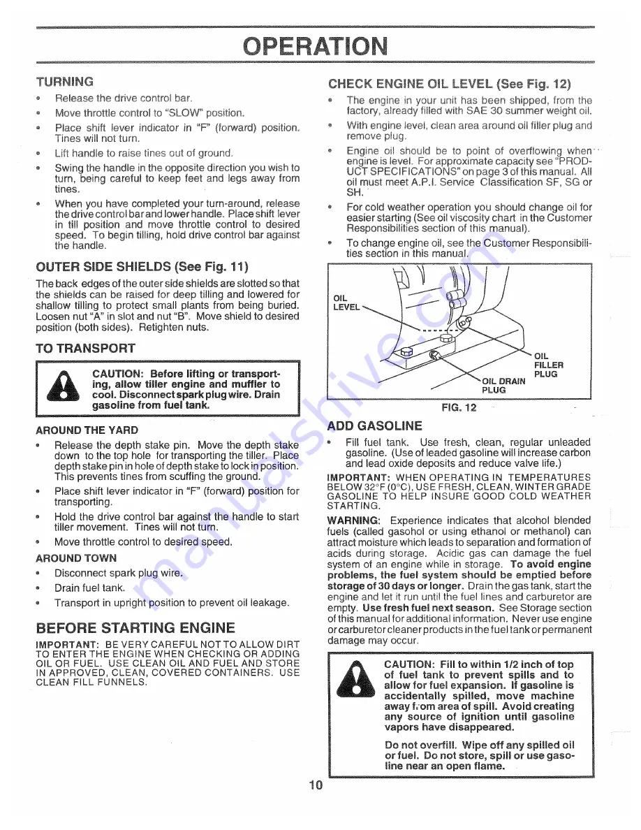 Poulan Pro 164744 Owner'S Manual Download Page 10