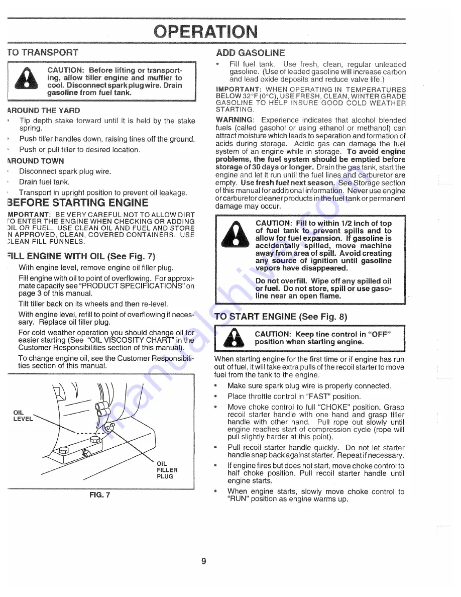 Poulan Pro 164784 Owner'S Manual Download Page 9