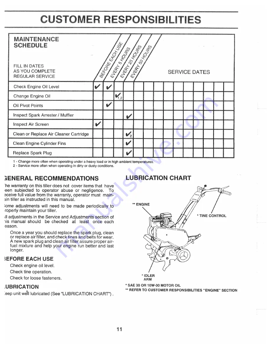 Poulan Pro 164784 Owner'S Manual Download Page 11