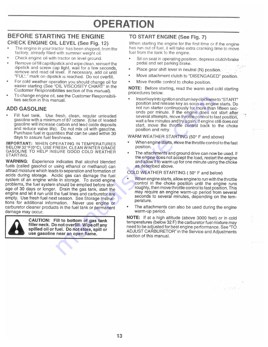 Poulan Pro 166120 Owner'S Manual Download Page 13