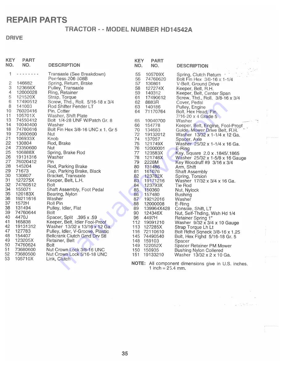 Poulan Pro 166120 Owner'S Manual Download Page 35